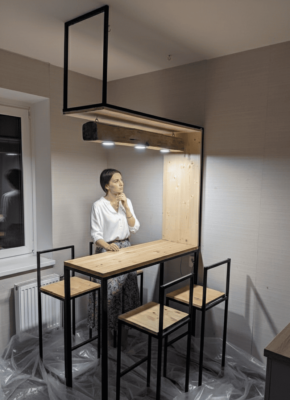 барная стойка в интерьере