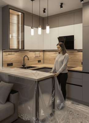 барная стойка со шкафчиками