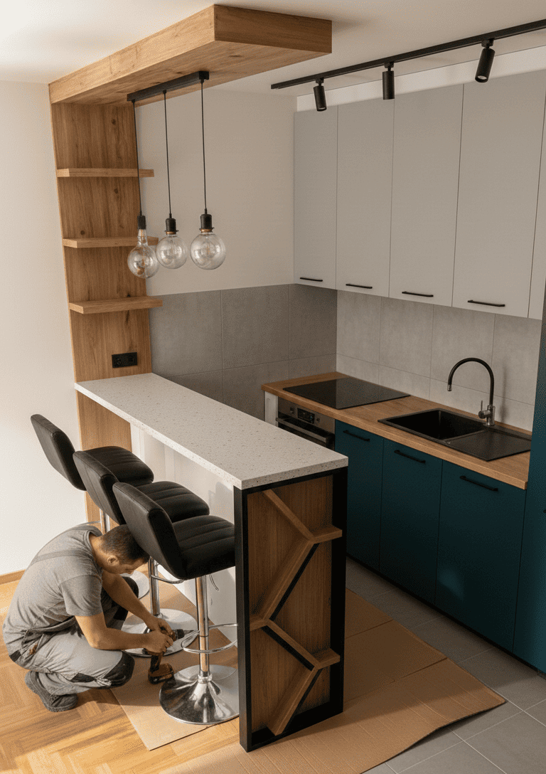 Заміна кухонної стільниці з ДСП