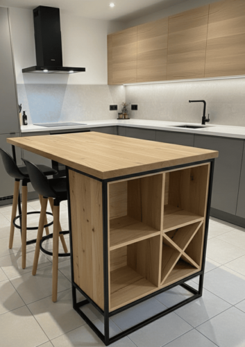 изготовление барных стоек на кухню з дерева під замовлення ціни