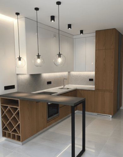 барна стійка в стилі лофт проєкти фото