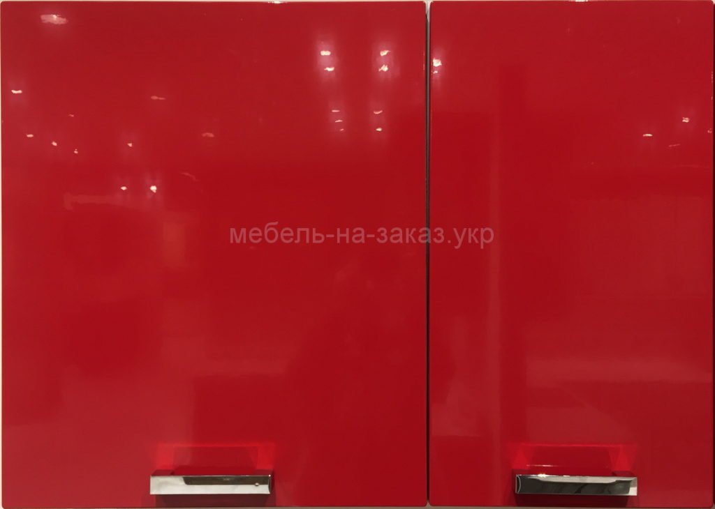 красный фасад для элитной кухни