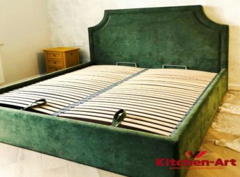 зеленая кровать на заказ
