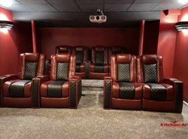 красные Кресла и диваны для домашнего кинотеатра на заказ
