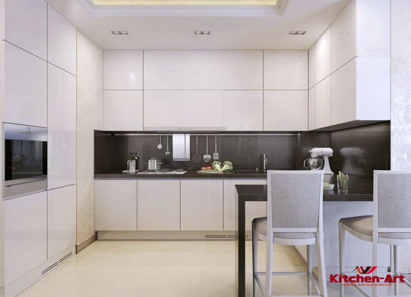 стильна паралельна кухня в квартиру
