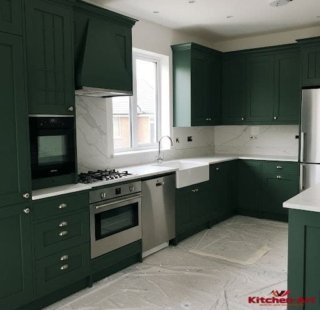 дизайнерская встроенная кухня из дерева