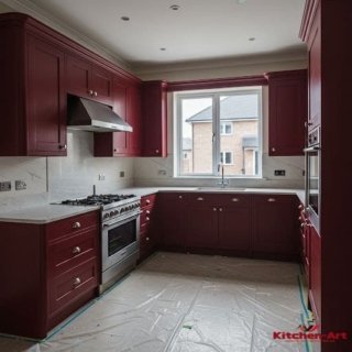 встроенная кухня с барной стойкой