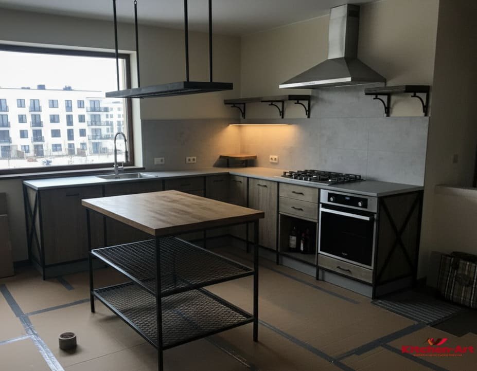 Кухні з МДФ лофт