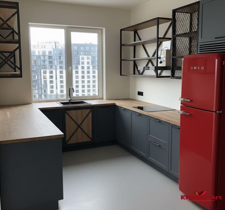 Бюджетна кухня лофт