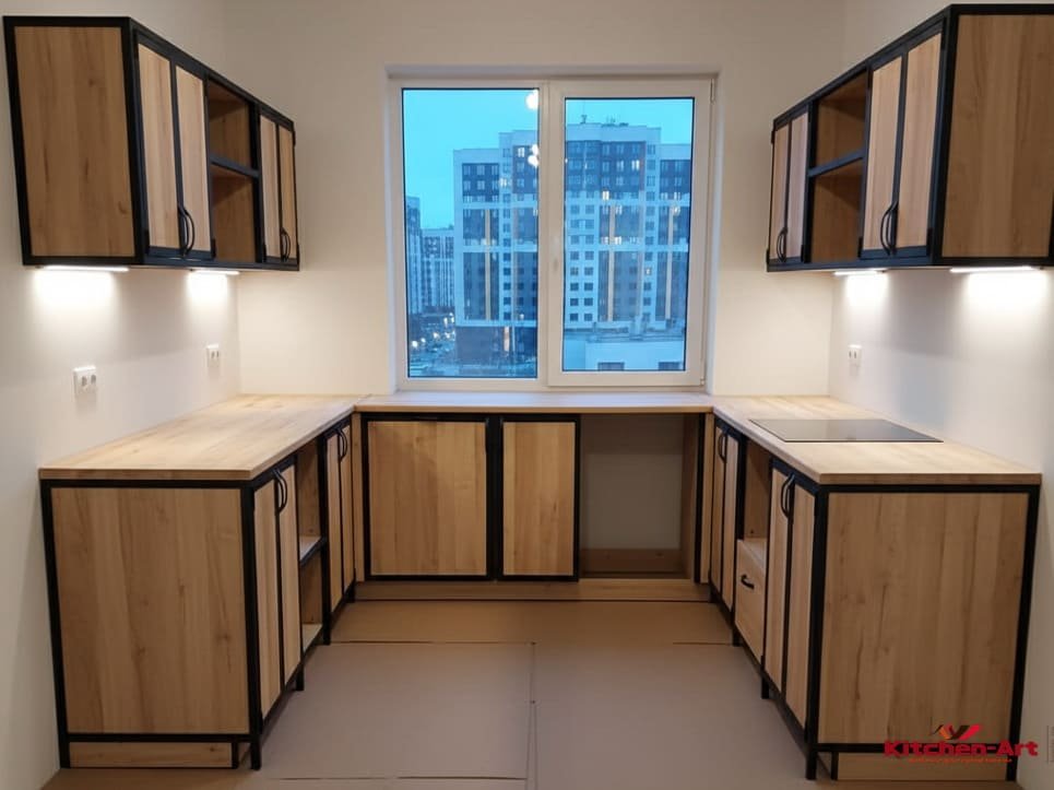 Кухня-вітальня лофт