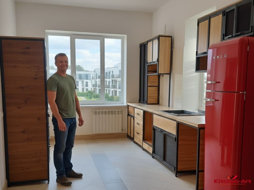 Кухня студія лофт