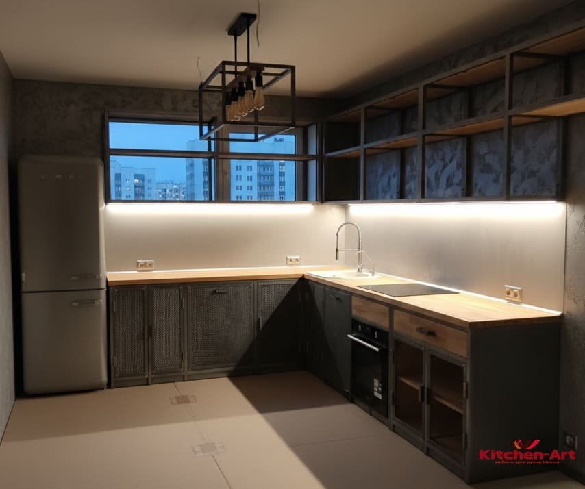 Маленька кухня лофт