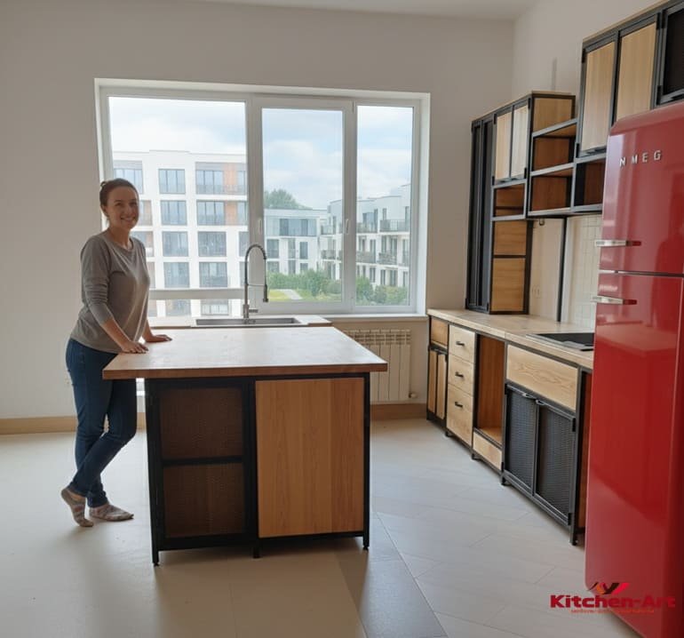 Дизайн кухні лофт Житомир