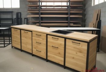 заказать мебель из металла и и з дерева в стиле лофт