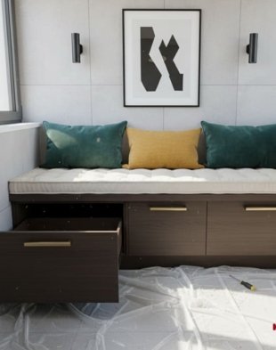  диван на балкон на заказ