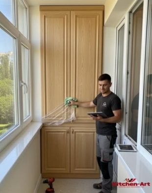 лавка на балкон з м'яким сидінням