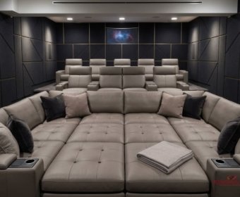 дизайн проэкты мягкой мебели в кинотеатр домашний