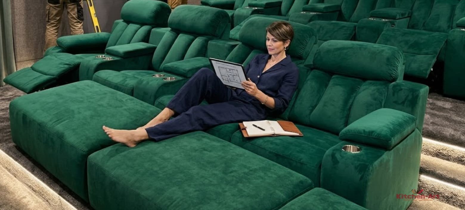 мягкие диваны для домашнего кинотеатра под заказ