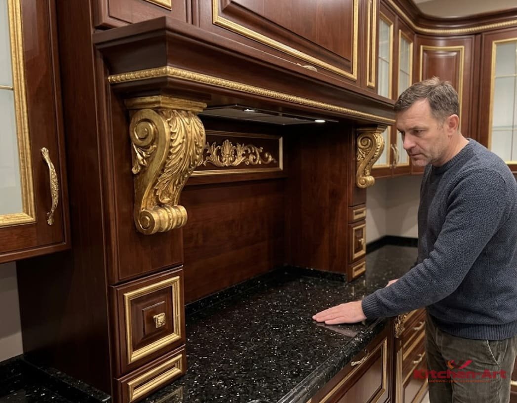 кухни из ольхи на заказ дуб