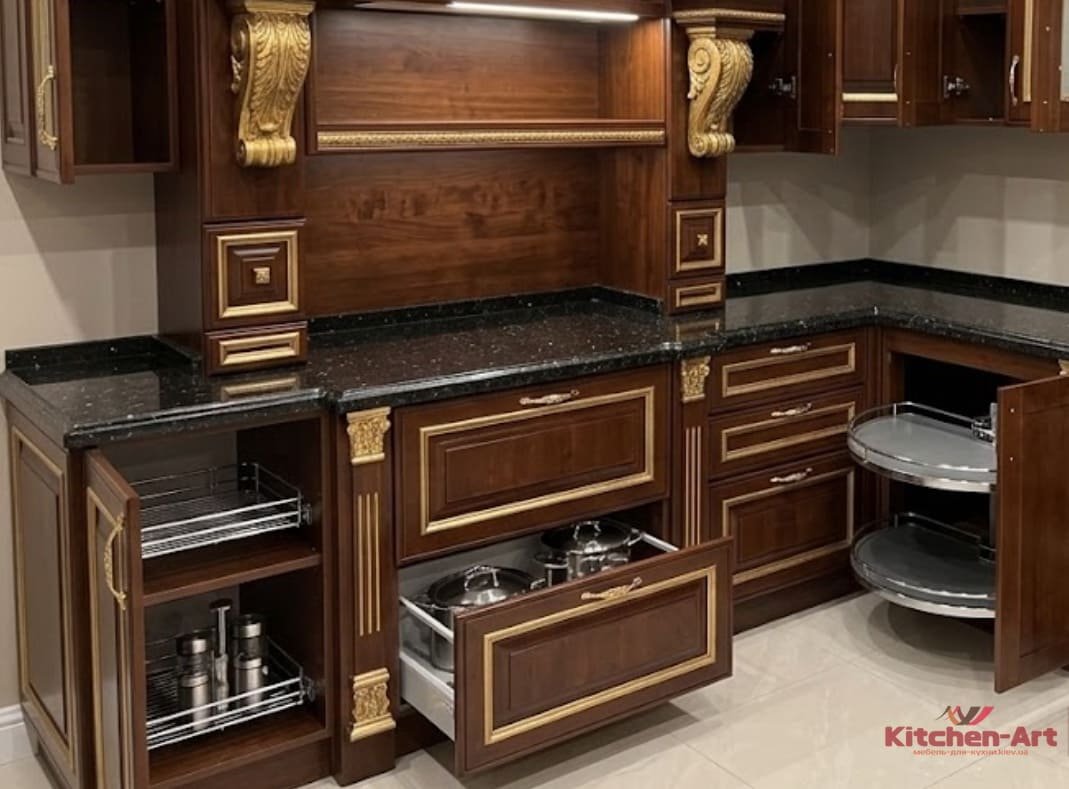 кутова кухня з ясеня