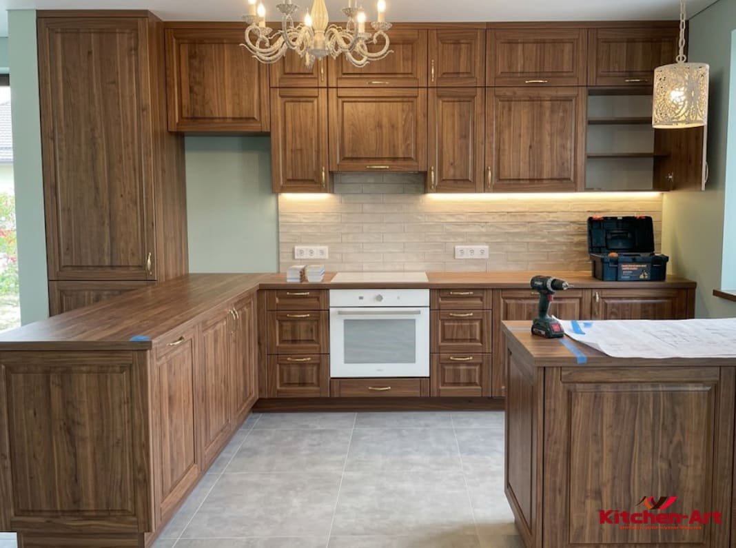 кухня з вибіленого дуба