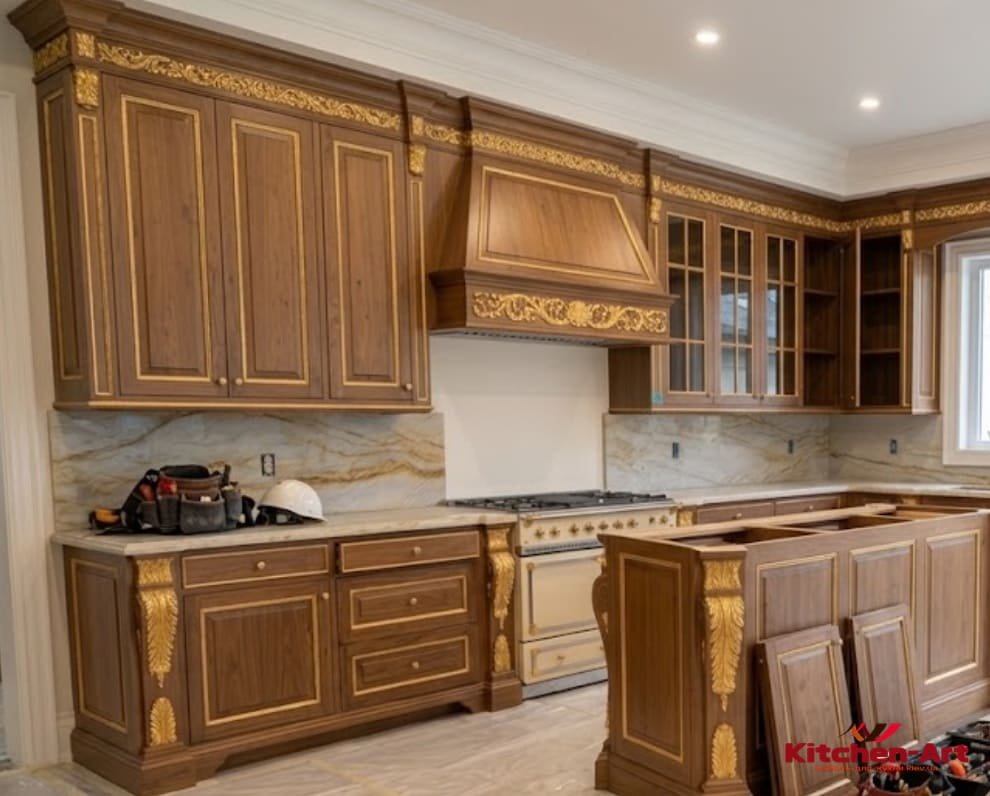 сучасна дерев'яна кухня