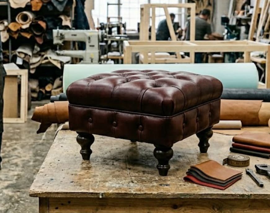 ексклюзивний прямокутний пуф у стилі лофт