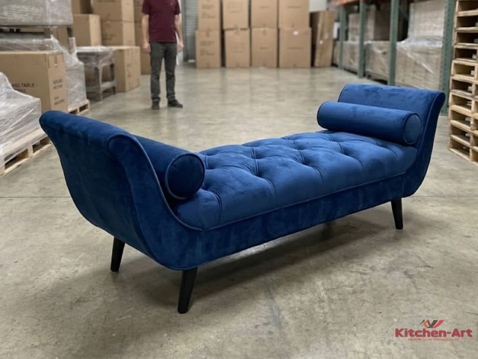 виготовлення нестандартних круглих пуфиків з оксамиту