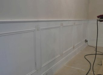 белые декоративные деревяные панели