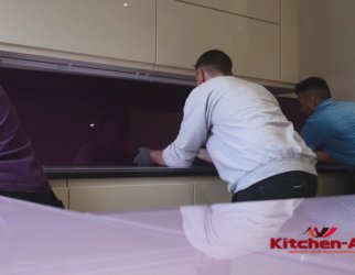 Стеклянный фартук на кухню Ирпень