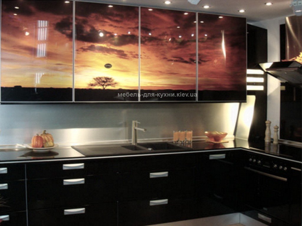 фотопечать на фасадах кухни