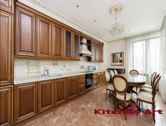 дизайнерская прямая кухня на заказ в Буча