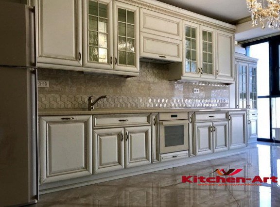 прямая кухня из массива под заказ в городе Ирпень