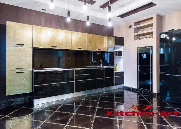 элитная прямая кухня из массива под заказ в городе Ирпень