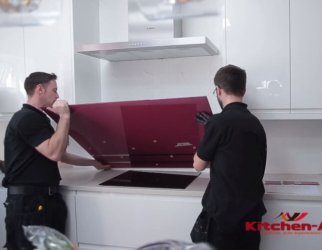 установка кухонного фартука