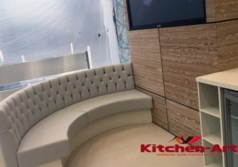 изготовление кухонных круглых диванов