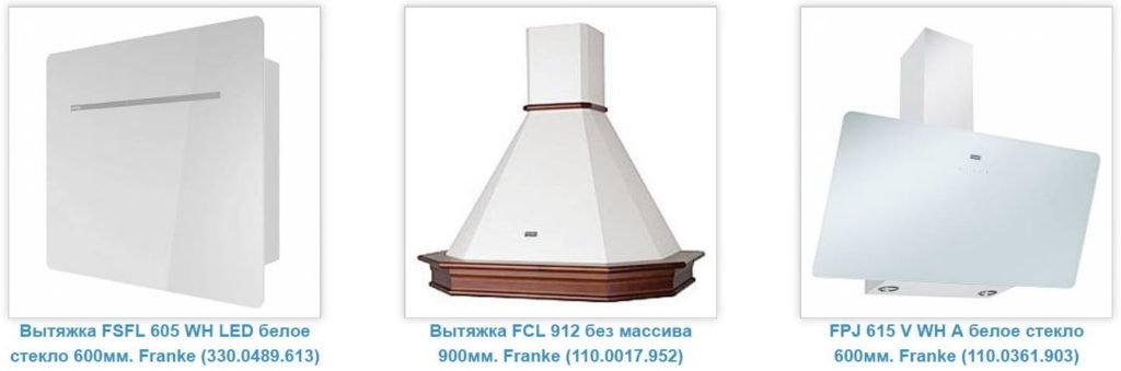 какие бывают кухонные вытяжки