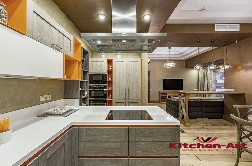 проекты кухонной элитной мебели на заказ в городе Ирпень