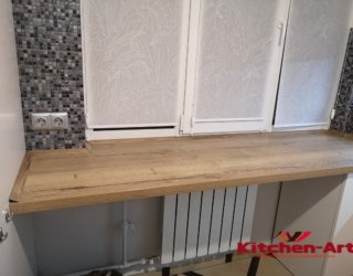 столешница-подоконник из дерева