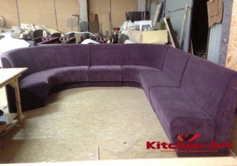 модульный радиусный диван