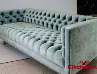 диван зеленого цвета