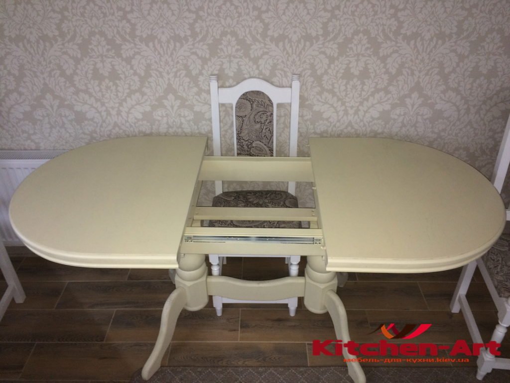 Раздвиной деревянный стол для кухни на заказ