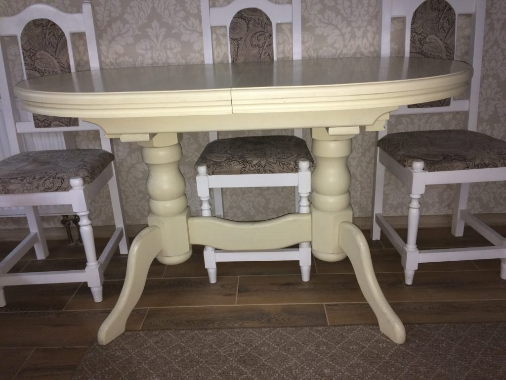 белый деревянный стол на заказ