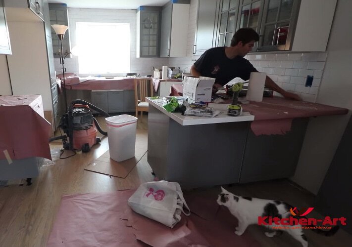 сборка и установка кухни в Вишгороде