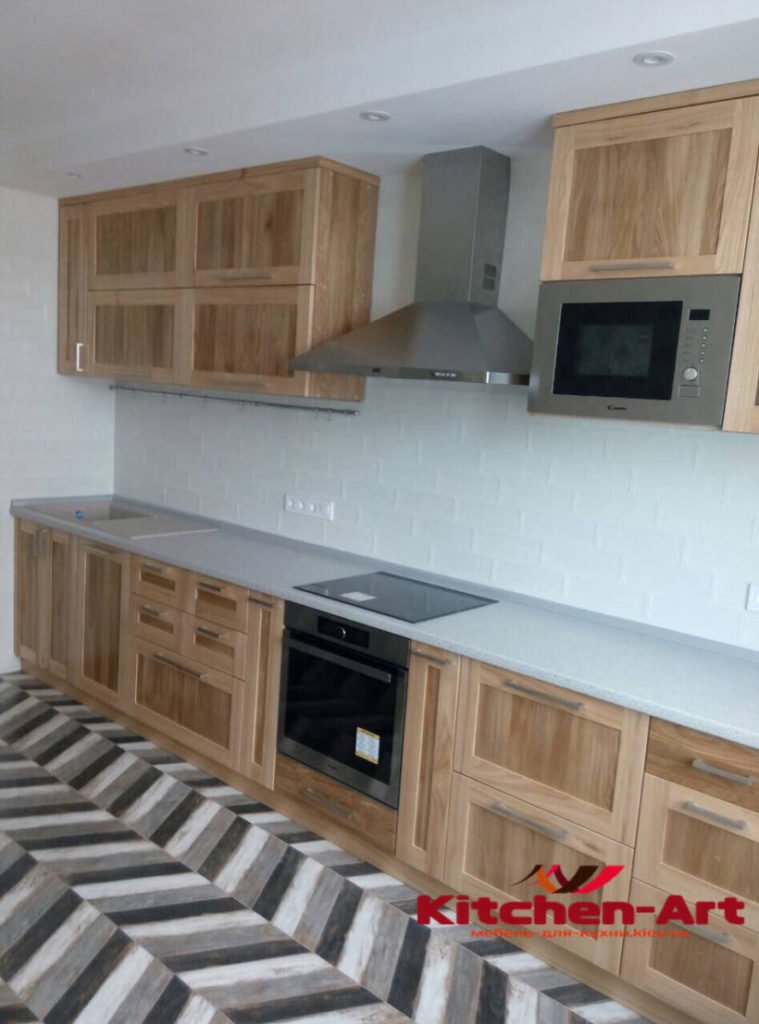 дубовая кухня под заказ Вышгород