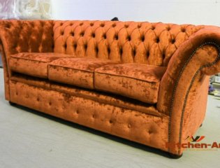 оранжеый диван