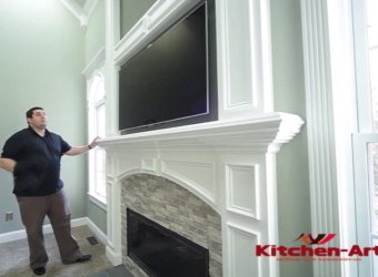 молдинг на потолке из дерева под заказ