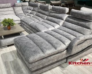 п образный диван под заказ со спальным местом