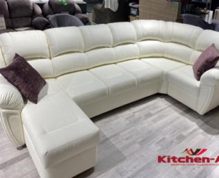 авторский белый диван