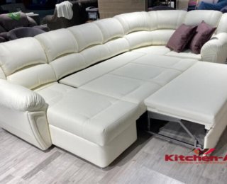 раскладной белый диван